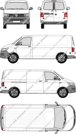 Volkswagen Transporter Kastenwagen, 2015–2019 (VW_514)