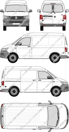 Volkswagen Transporter Kastenwagen, 2015–2019 (VW_524)