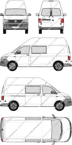 Volkswagen Transporter Kastenwagen, 2015–2019 (VW_542)