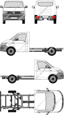 Volkswagen Transporter Chassis for superstructures, 2015–2019 (VW_548)