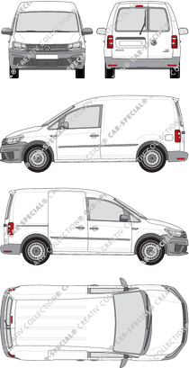 Volkswagen Caddy, 2015–2020 (VW_557)