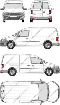 Volkswagen Caddy Kastenwagen, 2015–2020 (VW_563)