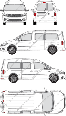 Volkswagen Caddy Hochdachkombi, 2015–2020 (VW_566)