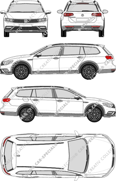 Volkswagen Passat Alltrack, Alltrack, combi, 5 Doors (2015)