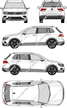 Volkswagen Tiguan Kombi, 2016–2020 (VW_574)