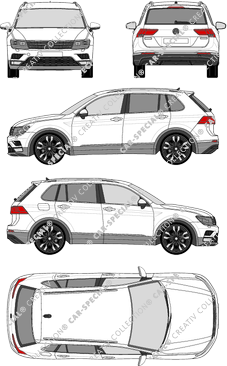 Volkswagen Tiguan combi, 2016–2020 (VW_574)