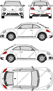 Volkswagen Beetle, Coupé, 3 Doors (2016)
