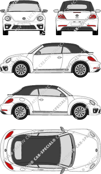 Volkswagen Beetle, Descapotable, 2 Doors (2016)