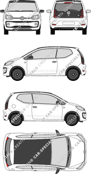 Volkswagen up!, Hatchback, 3 Doors (2017)