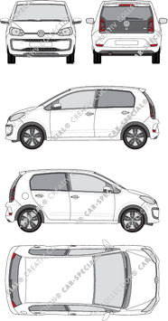 Volkswagen up! Hatchback, current (since 2017) (VW_582)