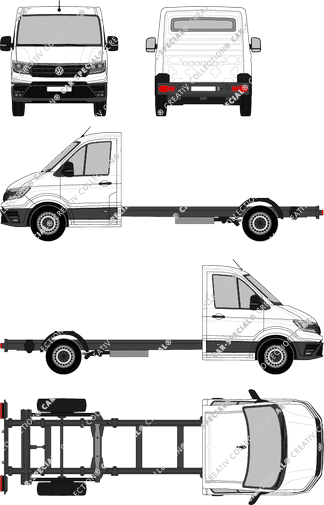 Volkswagen Crafter Chassis for superstructures, current (since 2017) (VW_624)