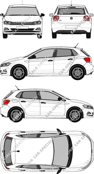 Volkswagen Polo, 2017–2021 (VW_639)