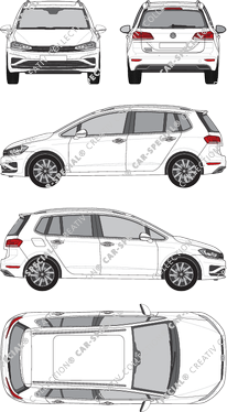 Volkswagen Golf Sportsvan, current (since 2017) (VW_656)