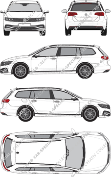 Volkswagen Passat Variant station wagon, 2019–2024 (VW_658)