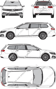 Volkswagen Passat Variant Station wagon, 2019–2024 (VW_658)