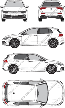 Volkswagen Golf Hatchback, actual (desde 2020) (VW_772)