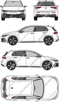 Volkswagen Golf Hatchback, actual (desde 2020) (VW_838)