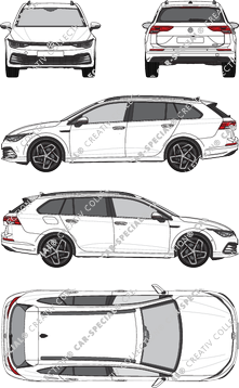 Volkswagen Golf Variant station wagon, attuale (a partire da 2020) (VW_880)