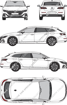 Volkswagen Arteon Shooting Brake station wagon, attuale (a partire da 2020) (VW_881)