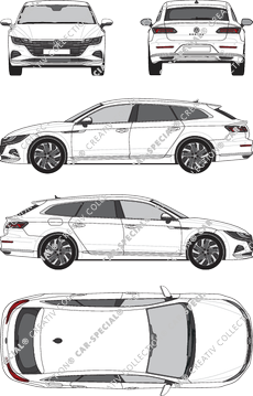 Volkswagen Arteon Shooting Brake station wagon, attuale (a partire da 2020) (VW_883)