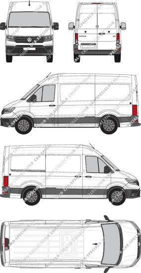 Volkswagen e-Crafter fourgon, actuel (depuis 2018) (VW_888)