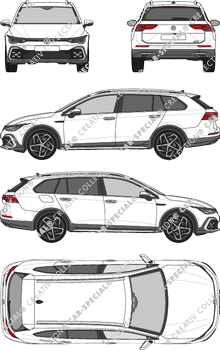 Volkswagen Golf Alltrack station wagon, attuale (a partire da 2021) (VW_889)