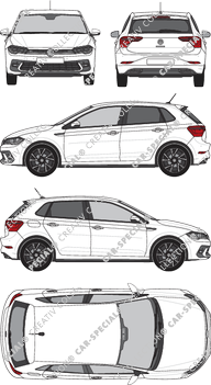 Volkswagen Polo R-Line, R-Line, Hatchback, 5 Doors (2021)