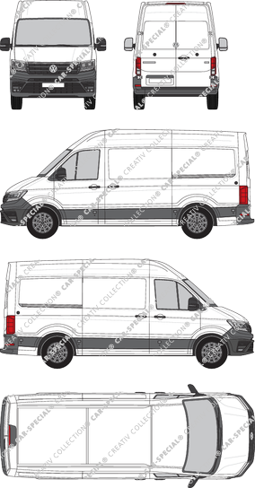 Volkswagen e-Crafter fourgon, actuel (depuis 2018) (VW_912)