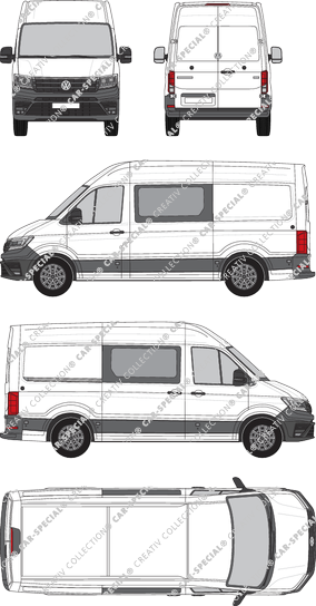 Volkswagen e-Crafter fourgon, actuel (depuis 2018) (VW_917)