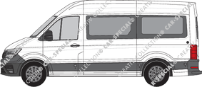 Volkswagen e-Crafter microbús, actual (desde 2018)