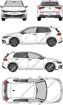 Volkswagen Golf Hatchback, actual (desde 2020) (VW_931)