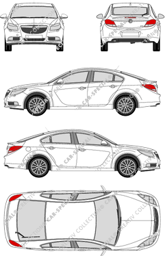 Vauxhall Insignia Kombilimousine, 2008–2013 (Vaux_004)