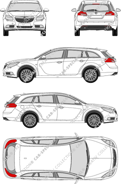 Vauxhall Insignia Sports Tourer Kombi, 2008–2013 (Vaux_005)