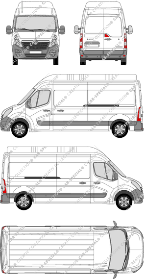 Vauxhall Movano fourgon, 2010–2019 (Vaux_016)