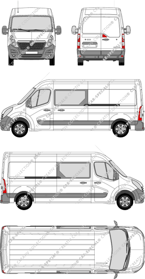 Vauxhall Movano Kastenwagen, 2010–2019 (Vaux_022)