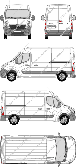 Vauxhall Movano Kastenwagen, 2010–2019 (Vaux_038)