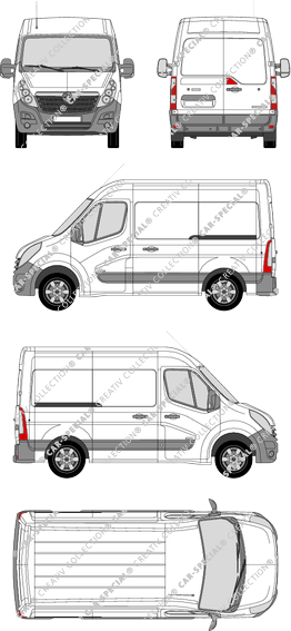 Vauxhall Movano Kastenwagen, 2010–2019 (Vaux_044)