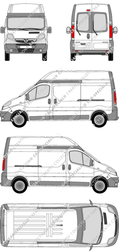 Vauxhall Vivaro van/transporter, 2006–2014 (Vaux_085)