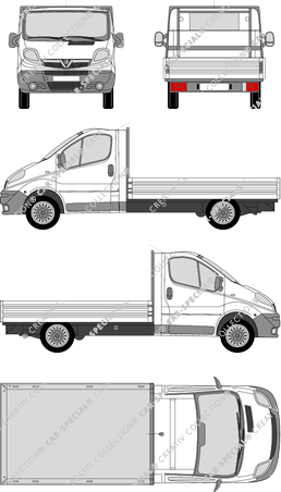 Vauxhall Vivaro Niederflur, Niederflur, pont, L2H1, cabine Solo (2006)