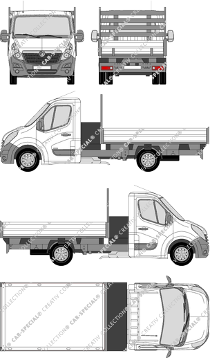 Vauxhall Movano tipper lorry, 2010–2019 (Vaux_113)