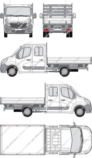 Vauxhall Movano camión basculador, 2010–2019 (Vaux_114)