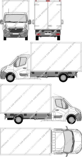 Vauxhall Movano Kofferaufbau, 2010–2019 (Vaux_115)