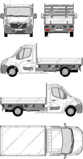 Vauxhall Movano, pont, L2H1, cabine Solo (2010)