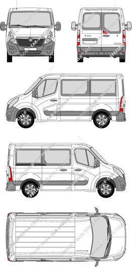 Vauxhall Movano Combi Kleinbus, 2010–2019 (Vaux_125)