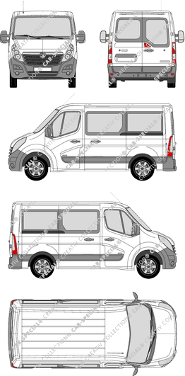 Vauxhall Movano Combi microbús, 2010–2019 (Vaux_126)