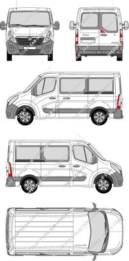 Vauxhall Movano Combi minibus, 2010–2019 (Vaux_126)