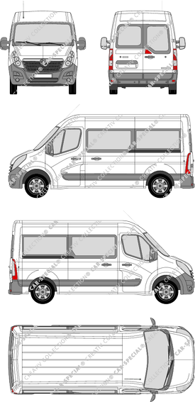 Vauxhall Movano Combi, 2010–2019 (Vaux_128)