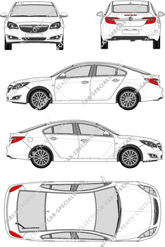 Vauxhall Insignia Hatchback, 2014–2017 (Vaux_130)