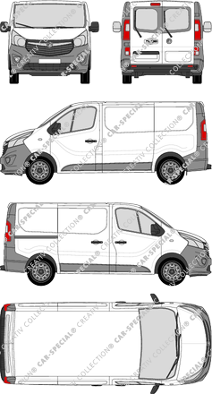 Vauxhall Vivaro furgone, attuale (a partire da 2014) (Vaux_139)