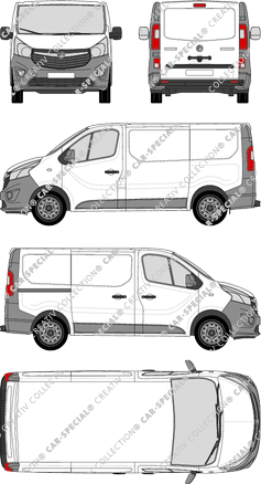 Vauxhall Vivaro furgone, attuale (a partire da 2014) (Vaux_143)